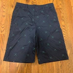 Navy golf shorts